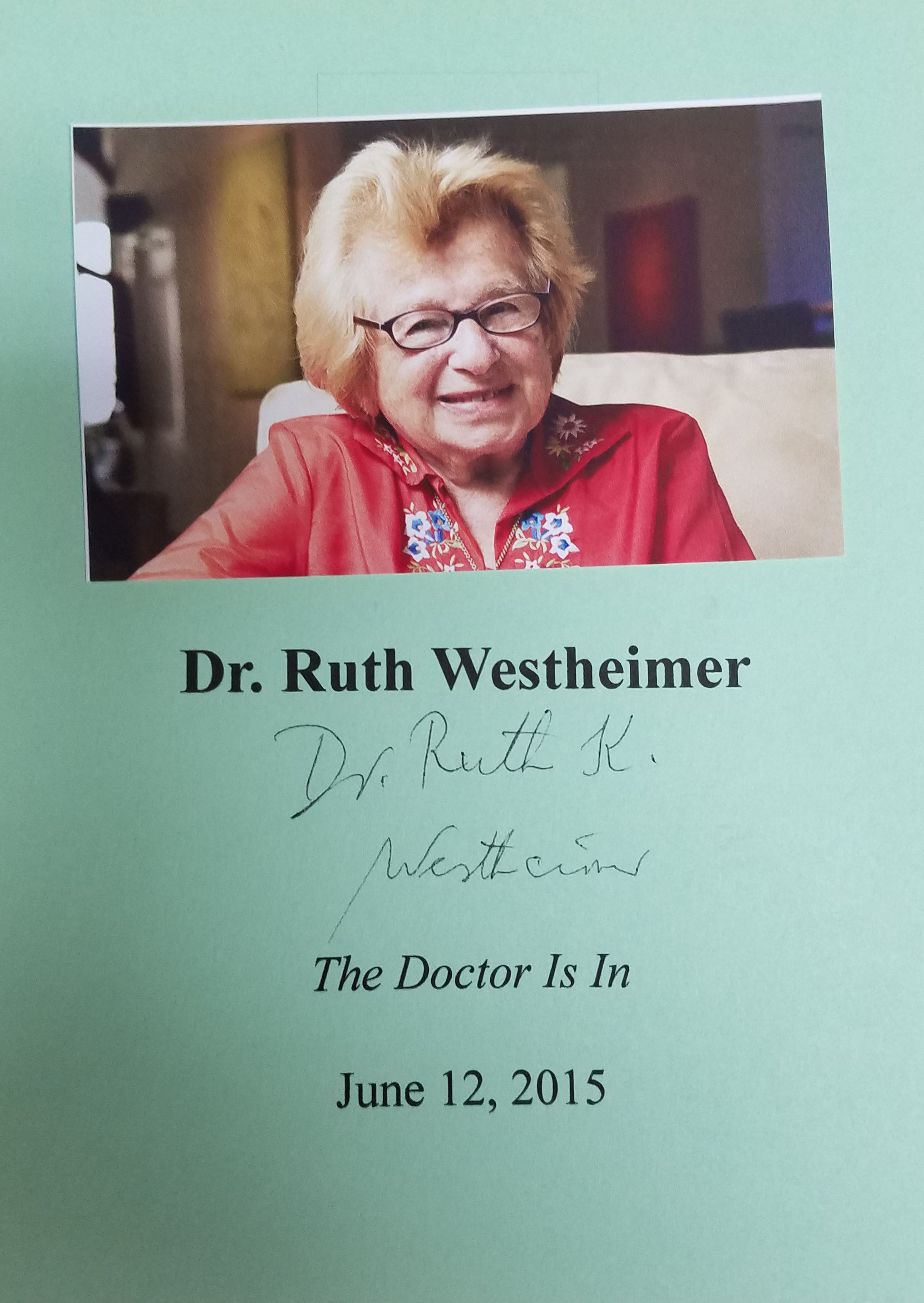 The Doctor Is In Dr Ruth On Love Life And Joie De